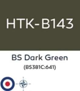 Hataka B143 BS Dark Green - farba akrylowa 10ml