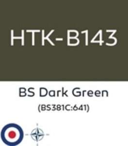 Hataka B143 BS Dark Green - acrylic paint 10ml