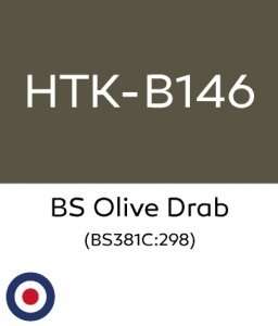 Hataka B146 BS Olive Drab - farba akrylowa 10ml
