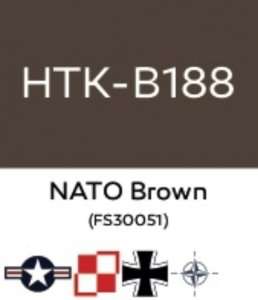 Hataka B188 NATO Brown - farba akrylowa 10ml