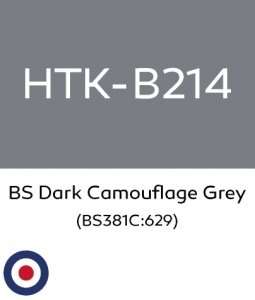 Hataka B214 BS Dark Camouflage Grey - farba akrylowa 10ml