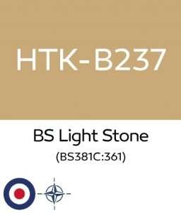 Hataka B237 BS Light Stone - farba akrylowa 10ml