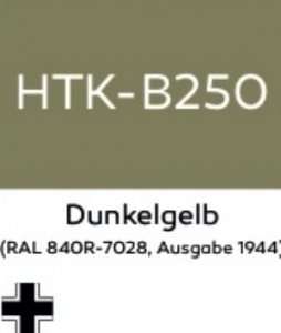 Hataka B250 Dunkelgelb - farba akrylowa 10ml