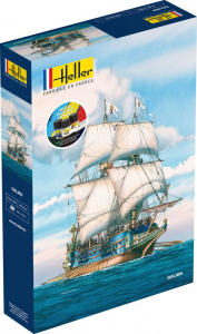 Heller 56835 Statek Galion z farbami i klejem 1/200 