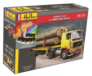 Heller 57704 Ciężarówka Volvo F12-20 Globetrotter z farbami i klejem
