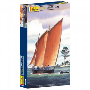 Heller 80605 Rybacka łódź żaglowa Sinagot model 1-60