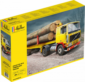 Heller 81704 Volvo F12-20 Truck & Timber Semi Trailer 1/32 