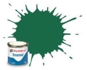 Dark Green Matt - enamel paint 14ml Humbrol 030 