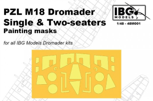 IBG 48M001 Maski do PZL M18 Dromader - Painting Masks 1/48 