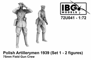 IBG 72U041 Polish Artillerymen 1939 Set 1 (3D printed - 2 figures) 1/72