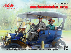 ICM 24013 American Motorists 1910s male & female 1/24