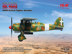 ICM 32023 Samolot Fiat CR. 42AS model 1-32 