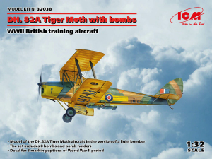 ICM 32038 DH.82A Tiger Moth with bombs 1/32