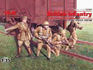 ICM 35301 Brytyjska piechota 1917-18 figurki 1-35