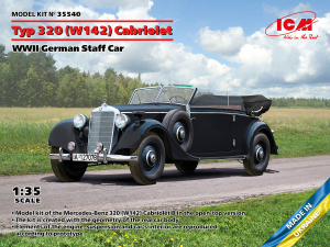ICM 35540 Typ 320 (W142) Cabriolet WWII Staff car 1/35 