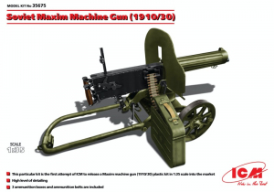 ICM 35675 Radziecki karabin maszynowy Maxim 1910/1930 model 1-35