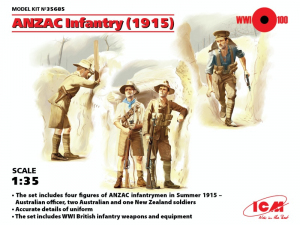 ICM 35685 Piechota ANZAC 1915 figurki 1-35