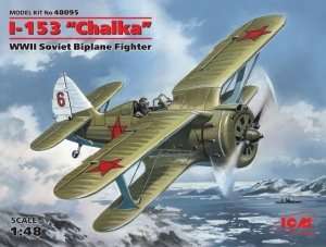 ICM 48095 Polikarpov I-153 Chaika soviet fighter