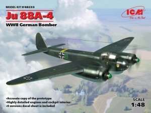 ICM 48233 German Bomber Junkers Ju88A-4  