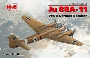 German Bomber Ju 88A-11 in scale 1-48 ICM 48235 