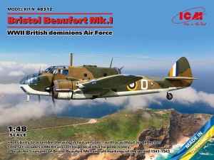 ICM 48312 Bristol Beaufort Mk.I British dominious 1/48 