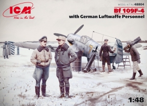 ICM 48804 Samolot Messerschmitt Bf 109F-4 z figurkami Luftwaffe