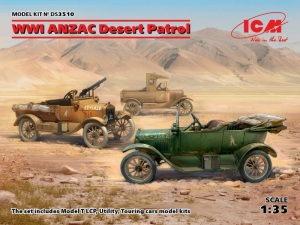 ICM DS3510 Zestaw WWI ANZAC Desert Patrol 3 modele 1-35