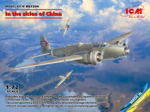 ICM DS7204 In the Skies of China Ki 21-Ia and 2x Ki 27 1/72