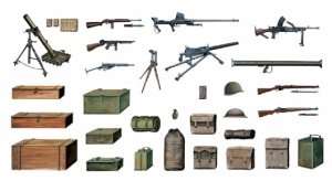 Italeri 0407 Accessories and guns