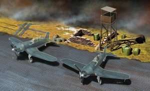 Italeri 1327 PSP Pierced Steel Planking and accessories