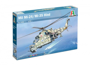 Italeri 1432 Mil Mi-24 / Mi-35 Hind (polska i ukraińska kalkomania) 1/72