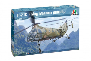 Italeri 2774 Śmigłowiec H-21C Flying Banana GunShip model 1-48