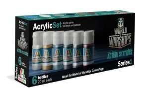 Italeri 447AP Zestaw farb World of Warships - 6 x 20ml