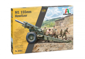 Italeri 6581 Haubica M1 155mm z załogą model 1-35