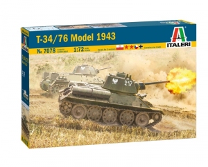 Italeri 7078 Czołg T-34-76 Model 1943 polska kalkomania 1/72