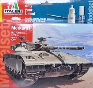 Italeri 77005 Czołg Israel Merkava I - zestaw z klejem, farbami