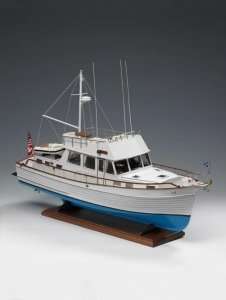 Jacht Grand Banks - Amati 1607 - drewniany model w skali 1:20