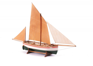 Łódź rybacka Le Bayard drewniany model BB906 skala 1-30