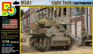 M5A1 Stuart light tank late production Classy Hobby MC16006 model skala 1-16