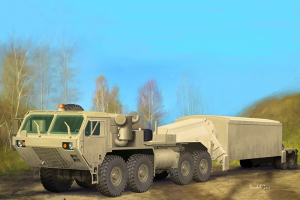 M983 Tractor with AN/TPY-2 X Band Radar Trumpeter 07177 model skala 1-72