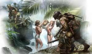 MB 35157 Amerykańscy i niemieccy spadochroniarze na południu Europy 1944 