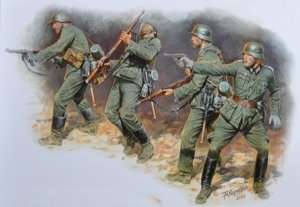 MB 3522 Figurki - niemiecka piechota 1941-42 - Front wschodni