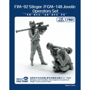 Magic Factory 7501 FIM-92 Stinger/FGM-148 Javelin Operators Resin Set 1/35