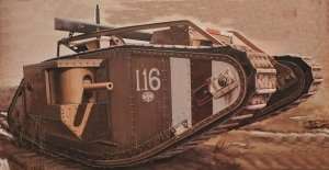Meng TS-020 British Heavy Tank Mk.V Male WWI