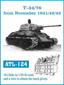 Metalowe gąsienice do czołgu T-34/76 od listopada 1941,42,43