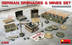 MiniArt 35258 German Grenades & Mine Set scale 1/35