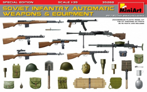 MiniArt 35268 Broń i ekwipunek radzieckiej piechoty WWII 1-35 specjalna edycja
