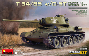 MiniArt 35290 T-34/85 w/D-5T Plant 112 spring'44 scale 1/35