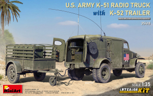 MiniArt 35418 US Army K-51 Radio Truck with K-52 Trailer