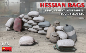 MiniArt 35586 Hessian Bags Sand, Cement, Vegetables, Flour, Seeds